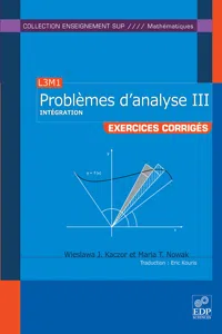 Problèmes d'analyse III - Intégration_cover