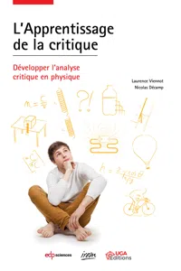 L'Apprentissage de la critique_cover