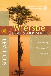 The Wiersbe Bible Study Series: Leviticus_cover