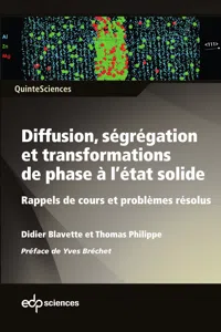 Diffusion, ségrégation et transformations de phase à l'état solide_cover