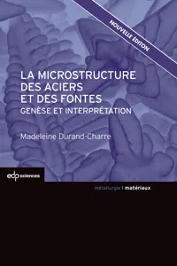 La microstructure des aciers et des fontes_cover