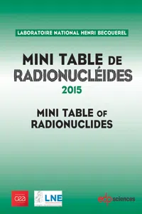 Mini Table de radionucléides 2015_cover