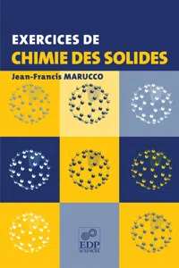 Exercices de chimie des solides_cover