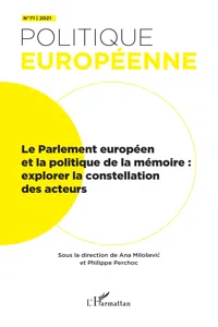 Le Parlement européen et la politique de la mémoire_cover