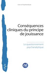 Conséquences cliniques du principe de jouissance_cover