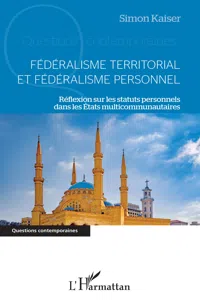 Fédéralisme territorial et fédéralisme personnel_cover