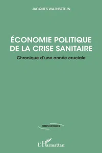 Economie politique de la crise sanitaire_cover