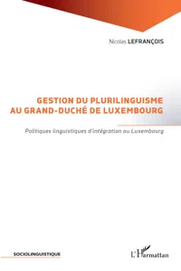 Gestion du plurilinguisme au Grand-Duché de Luxembourg_cover