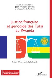 Justice française et génocide des Tutsi au Rwanda_cover