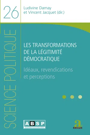 Les transformations de la légitimité démocratique