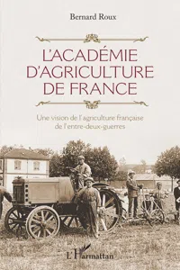 L'Académie d'agriculture de France_cover