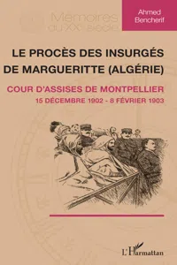 Le procès des insurgés de Margueritte_cover