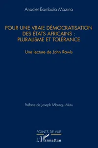 Pour une vraie démocratisation des États africains : pluralisme et tolérance_cover