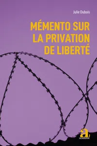 Mémento sur la privation de liberté_cover