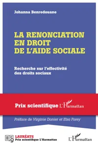 La renonciation en droit de l'aide sociale_cover