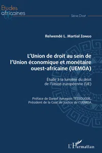 L'Union de droit au sein de l'Union économique et monétaire ouest-africaine_cover