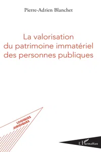 La valorisation du patrimoine immatériel des personnes publiques_cover