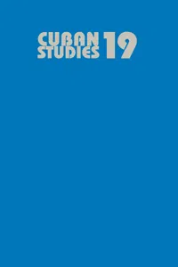 Cuban Studies 19_cover