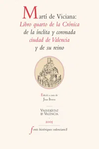 Martí de Viciana: Libro quarto de la Crónica de la ínclita y coronada ciudad de Valencia y de su reino_cover