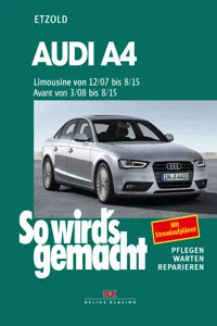 Audi A4, Limousine 12/07-8/15, Avant 3/08-8/15_cover