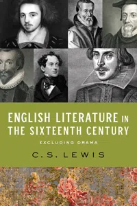 English Literature in the Sixteenth Century_cover