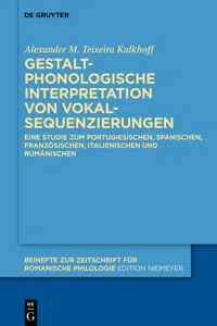 Gestaltphonologische Interpretation von Vokalsequenzierungen_cover