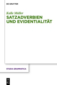 Satzadverbien und Evidentialität_cover