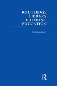 Routledge Library Editions: Education Mini-Set O Teaching and Learning 14 vols_cover