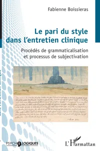 Le pari du style dans l'entretien clinique_cover