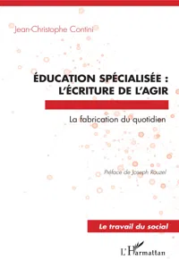 Éducation spécialisée : l'écriture de l'agir_cover