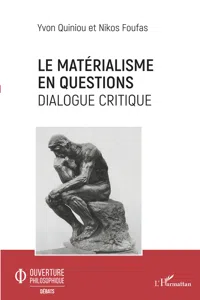 Le matérialisme en questions_cover