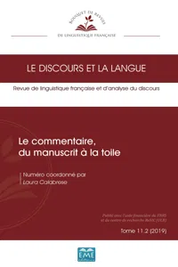 Le commentaire, du manuscrit à la toile_cover