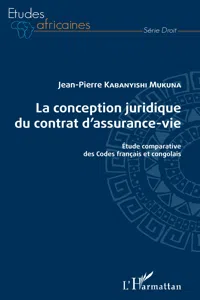 La conception juridique du contrat d'assurance-vie_cover