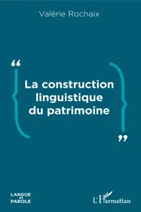 La construction linguistique du patrimoine_cover