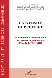 Université et prétoire_cover