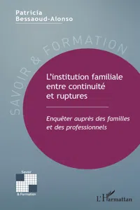 L'institution familiale entre continuité et ruptures_cover