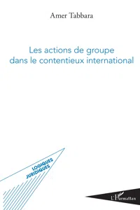 Les actions de groupe dans le contentieux international_cover