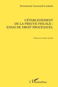 L'établissement de la preuve fiscale_cover