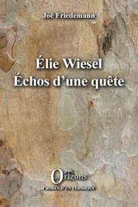 ELIE WIESEL ECHOS D'UNE QUETE_cover