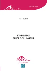 L'individu, sujet de lui-même_cover