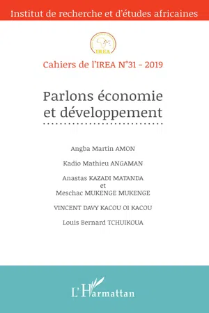 Parlons économie et développement