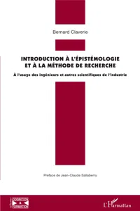 Introduction à l'épistémologie et à la méthode de recherche_cover