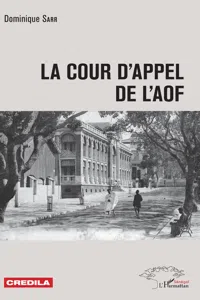 La cour d'appel de l'AOF_cover