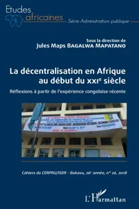 La décentralisation en Afrique au début du XXIe siècle_cover