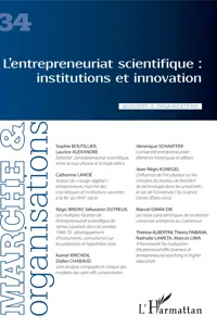 L'entrepreneuriat scientifique : institutions et innovation_cover