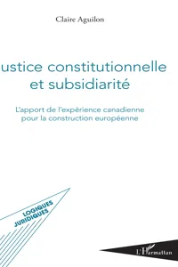 Justice constitutionnelle et subsidiarité_cover