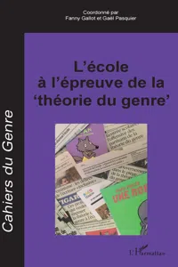 L'école à l'épreuve de la "théorie du genre"_cover