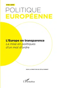 L'Europe en transparence_cover