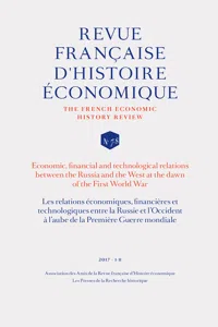 Les relations économiques, financières et technologiques entre la Russie et l'Occident à l'aube de la Première Guerre mondiale_cover