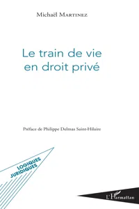 Le train de vie en droit privé_cover